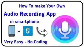 How to make Audio Recorder App in Sketchware | Audio Recorder App | Apps without coding