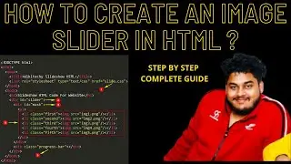 How to Create An Image Slider in HTML  Step by Step | Responsive Image Slider