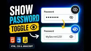 Show & Hide Password Toggle with JavaScript