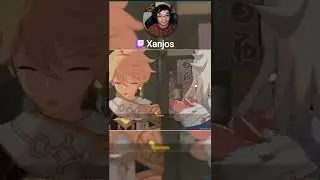 Aether being absolutely silly during this cutscene 😜(Genshin Impact) 