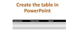 How TO Create a Table and Add Rows and Columns in PowerPoint | In Detail