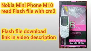 Nokia mini phone BM10 rda cpu read flash file with cm2 and boot key #nokia #cm2 #miniphone