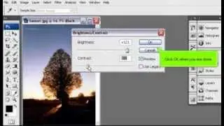 How to improve the brightness and contrast of an image in PhotoShop