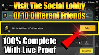 VISIT THE SOCIAL LOBBY OF 10 DIFFERENT FRIENDS  SOCIAL LOBBY PUBG MISSION EXPLAIN BY SHANKHAN989