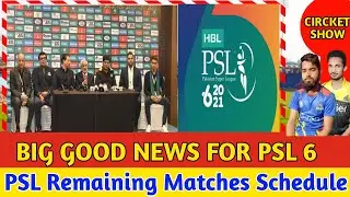 PSL 2021 Remaining matches update|psl 6 new schedule