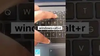 How to open screen recording in laptop/pc 