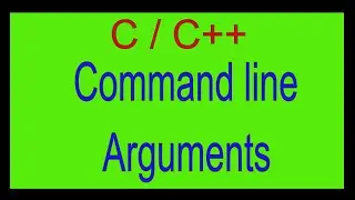 Command line arguments in C++