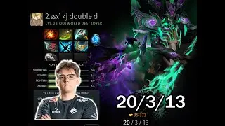 Dota 2 Yatoro Outworld Destroyer hard early game to win