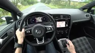 2017 Volkswagen Golf GTD 135 kW / 184 HP, 4K POV: Static, drive, 0-100 km/h (CZECH language)