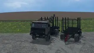 Приват Мод камаз kamaz 54115 forest trailer Farming Simulator 2015