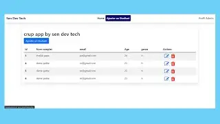 PHP CRUD app  MySQL et Bootstrap 5 (Create, Read, Update, DELETE)