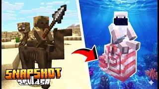 NETHERITE HORSE ARMOR, CORAL MOB (WATER RIDE), + NEW TIMELINES ADDED! (minecraft snapshot 25w45a)