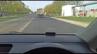 Проектор скорости на лобовое стекло авто
