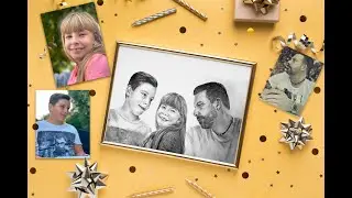 Portraitzeichnung als Geschenk - perfekte Geburtstagsgeschenkidee