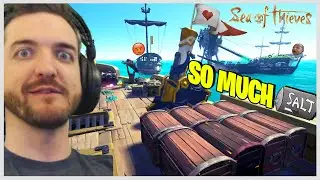 Salty FORT OF FORTUNE Alliance LOSES IT ALL! HOTMICS! - Sea of Thieves!