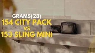 Stay Stylish with the Grams(28) 154 City Pack and 153 Sling Mini - Leather Bag Review #grams28