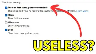 Is Fast Startup ACTUALLY Fast? (Windows 11)