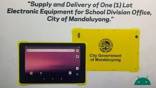 MGA TABLET SA MANDALUYONG MALAPIT NG IPAMIGAY SA MGA BATANG MANDUNONG