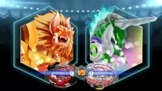 Beyblade burst app~Shu vs Unknown blader (Spryzen S2 vs Unicrest U2)