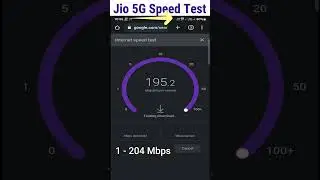 Jio 5G Speed Test in Smartphone | 200+ Mbps Speed | Test in Samsung Smartphone