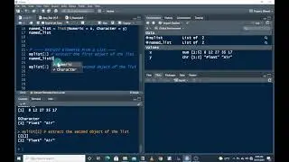 Introduction to R || R Tutorial 1 of 6 || Creating a List in R (C) || Extract Elements From a List
