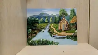 Drawing beautiful summer landscape🖌️🎨