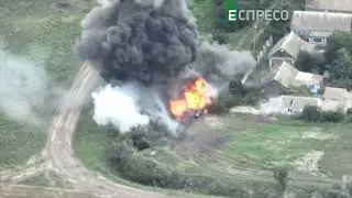 Хотите увидеть летающего танкиста? Ну так смотрите как ВСУ запускает в небо российского танкиста,