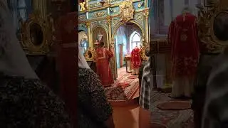 Утренняя Божественная Литургия в Храме Всех Святых