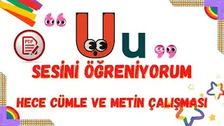 U Sesini Öğreniyorum | Hece Cümle ve Metin Çalışması | 1.Sınıf Türkçe | Dik Temel Harfler