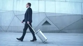 Samsara Luggage: the world's first aluminum smart suitcase.