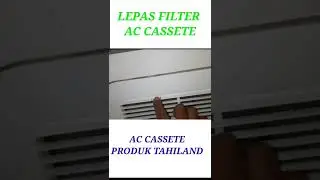 CARA BUKA FILTER AC CASSETE #SHORTS