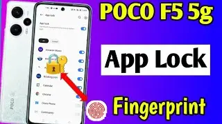 POCO F5 5g app lock fingerprint setting | how to set app lock fingerprint POCO F5 5g