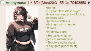Anon Hits On Goth Girl During Job Interview - 4Chan Greentext