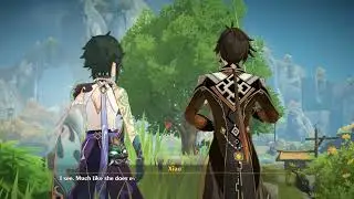 Xiao and Zhongli cute moment / Lantern Rite 4.4