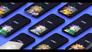 iPhones Mockup for dYdX Hedgies