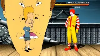 BEAVIS & BUTT HEAD vs RONALD MCDONALD - Highest Level Amazing Fight!