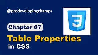 Table Properties in CSS | CSS Table | CSS Tutorial for Beginners #7