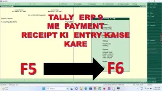 Payment Receipt Entry in Tally ERP - 9 l Accounting Solutions