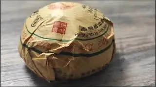 Шен Пуэр гнездо, красная печать ТО ЧА 100гр, прессованный китайский выдержанный, листовой 