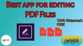 Best PDF editor app without watermark in Tamil