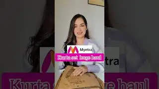 Myntra huge Kurta set haul 😍😍|Partywear,summer suits #myntrahaul #viralvideo