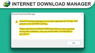 How to Trial Reset Internet Download Manager has not been registered for 30 days