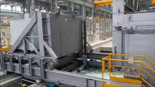 Horizontal loading quenching furnace with automatic conveyor - forging industry - SAT THERMIQUE