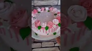 Торт с "Мастичными Розами"