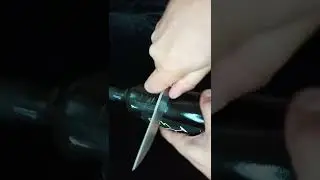 Нож из стали  S390 режит как стеклорез!