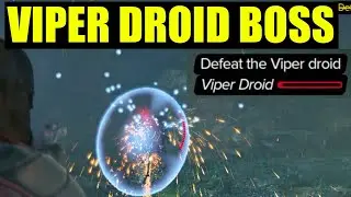 how to beat viper droid boss fight star wars outlaws (how to break blue shields)