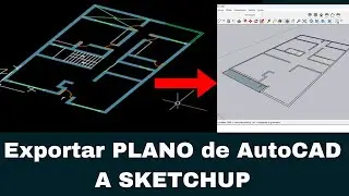 Exportar PLANO de AutoCAD a SKETCHUP 2024