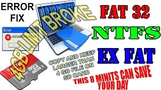 FAT32, exFAT, NTFS. HOW TO PUT LARGER THAN 4GB FILES IN SD CARD. FULL INTERTAINMENT VIDEO