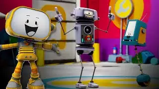 Beka Upgrades Dancebot's Speakers |  Robotik S1E9 | Robot Cartoons For Children