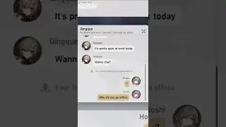 Hoshi tells Qingque to pay attention to her work